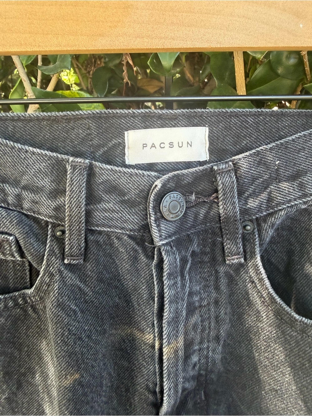 PacSun Women’s Faded Black Straight Jeans